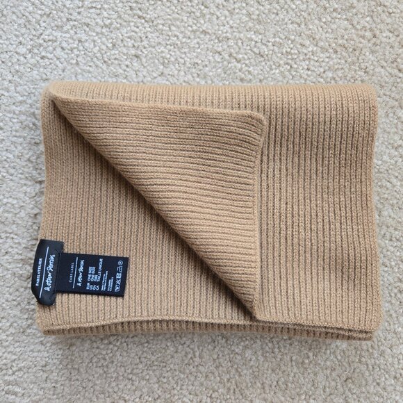 & Other Stories Accessories - & Other Stories NWOT Ribbed Cashmere Scarf Camel Tan